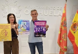 La edil de Igualdad y el presidente de la Asociación de fiestas de Moros y Cristianos, ayer.