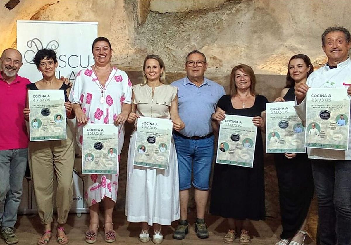 La presentación del evento 'Cocina a Cuatro Manos', en Cehegín.