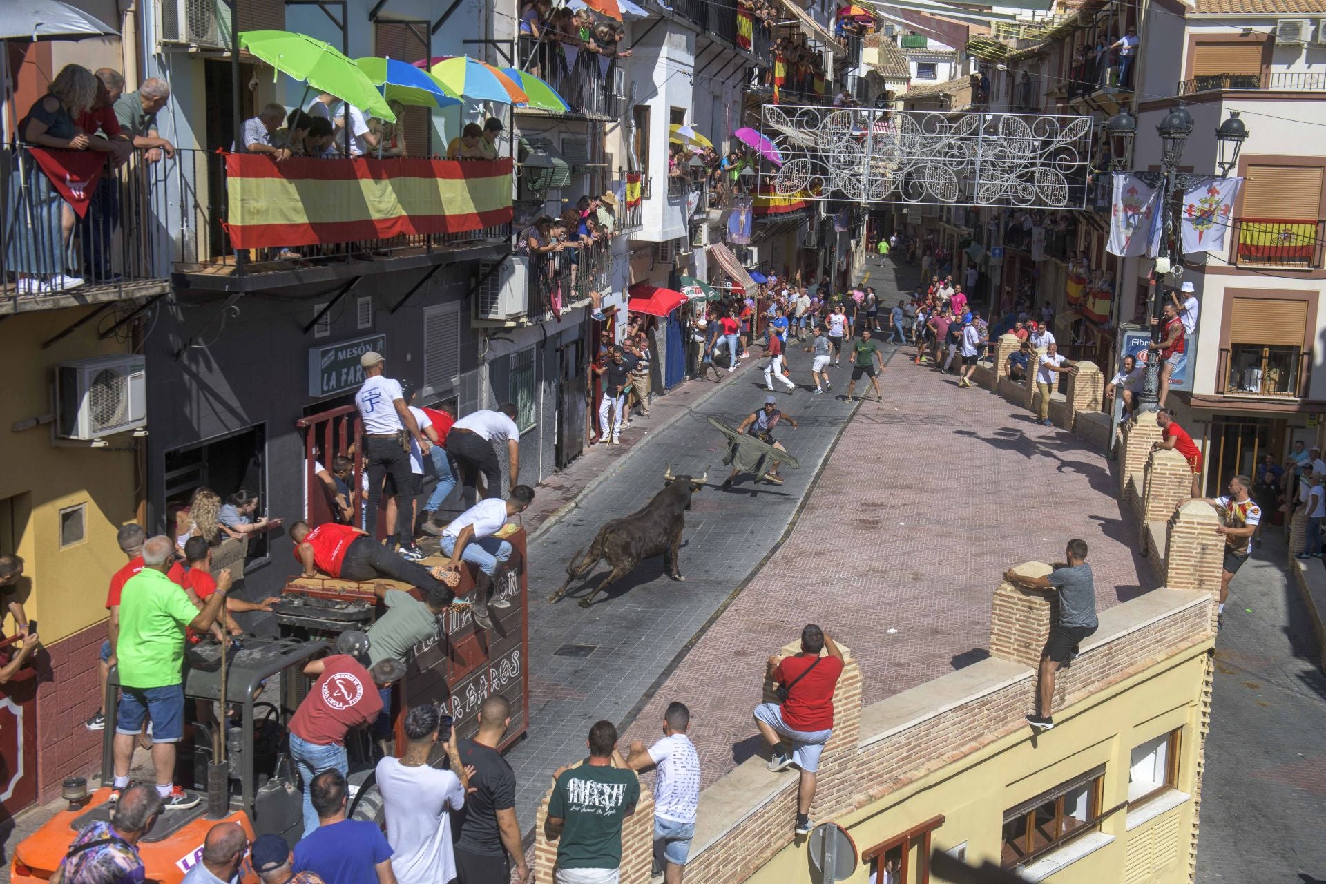 El encierro de Moratalla de este viernes, en imágenes