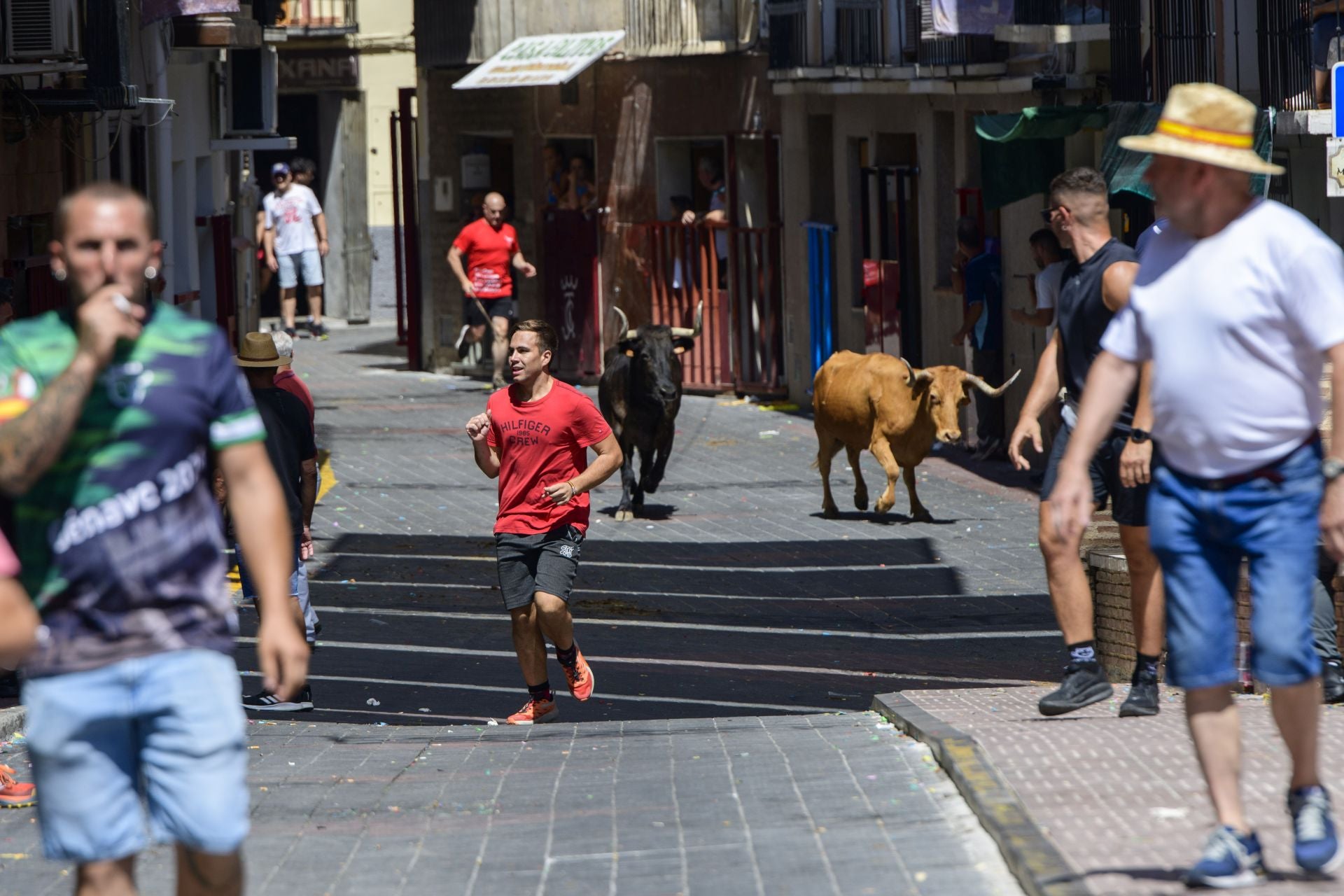El encierro de Moratalla de este viernes, en imágenes