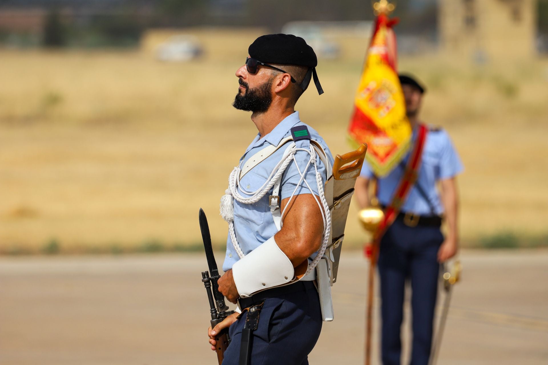 La toma de posesión del coronel José Ignacio Sánchez-Heredero García como nuevo jefe de la Base Aérea de Alcantarilla, en imágenes