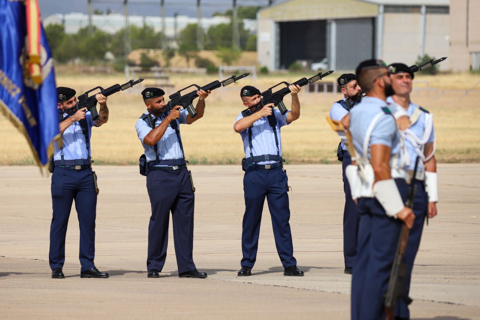 La toma de posesión del coronel José Ignacio Sánchez-Heredero García como nuevo jefe de la Base Aérea de Alcantarilla, en imágenes