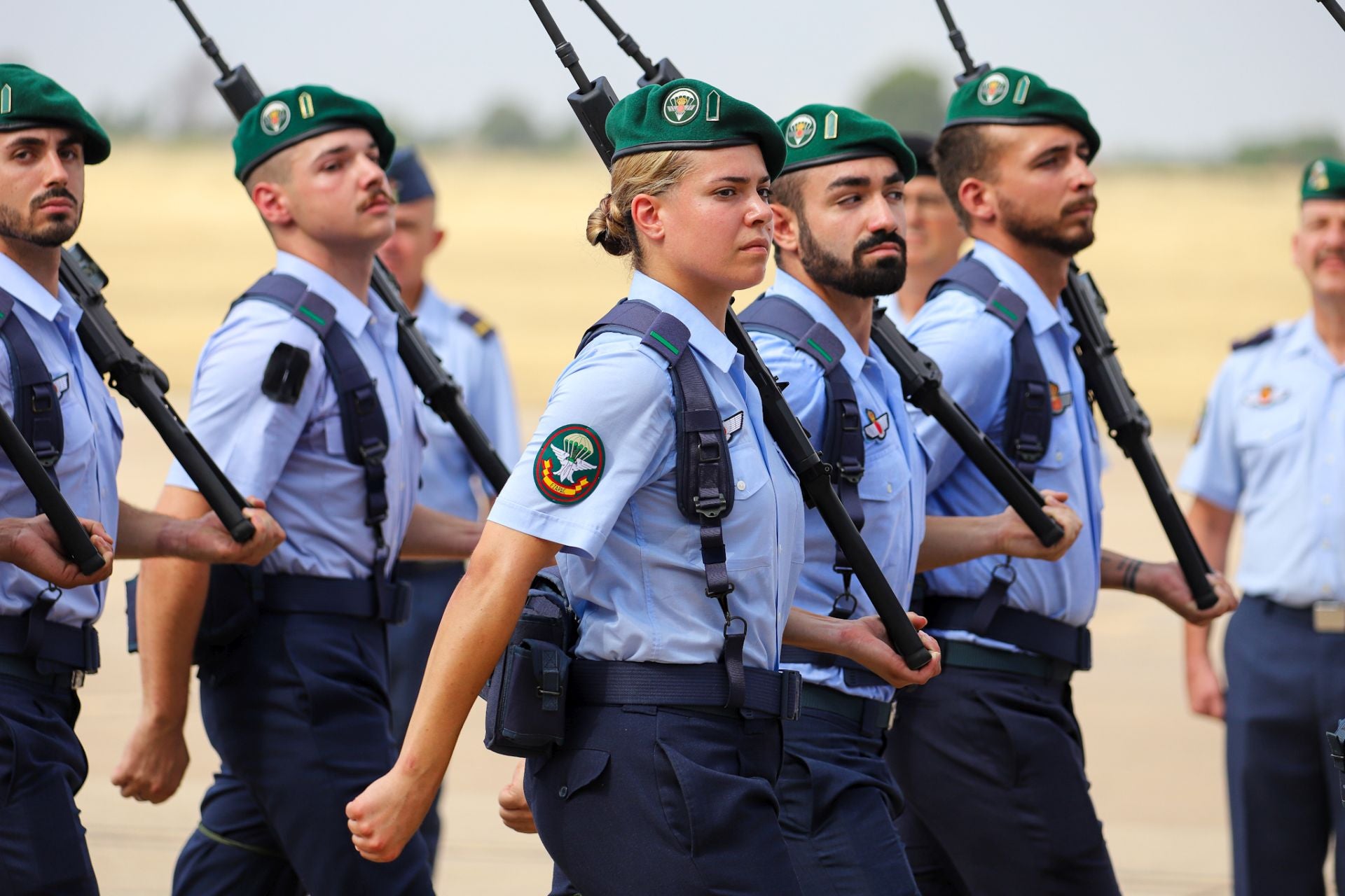 La toma de posesión del coronel José Ignacio Sánchez-Heredero García como nuevo jefe de la Base Aérea de Alcantarilla, en imágenes
