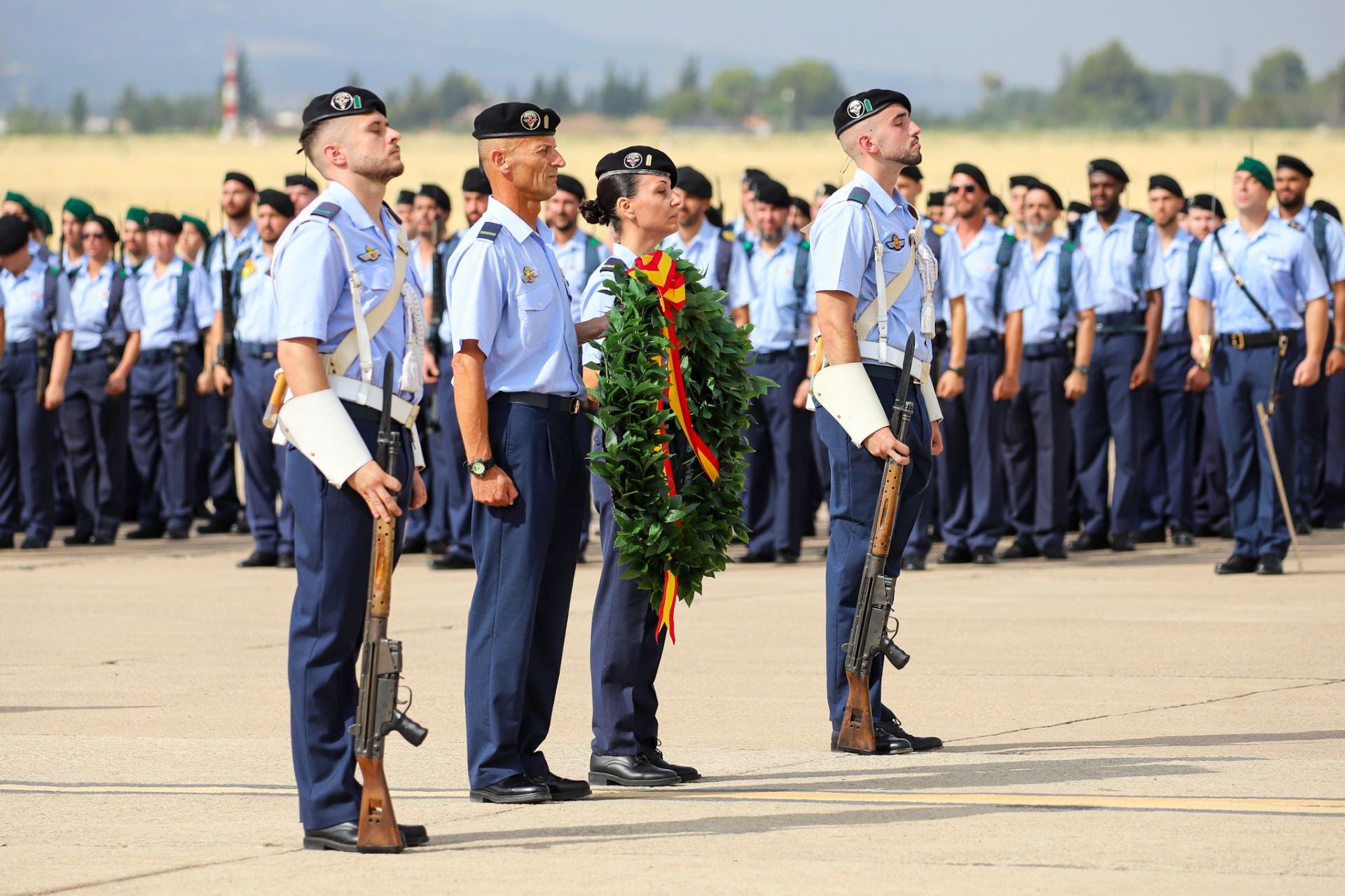 La toma de posesión del coronel José Ignacio Sánchez-Heredero García como nuevo jefe de la Base Aérea de Alcantarilla, en imágenes
