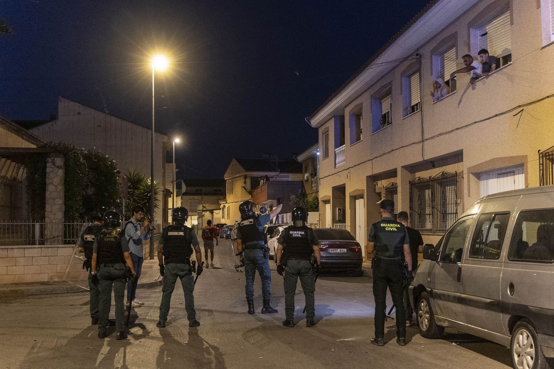 Los disturbios del sábado en Torre Pacheco, en imágenes