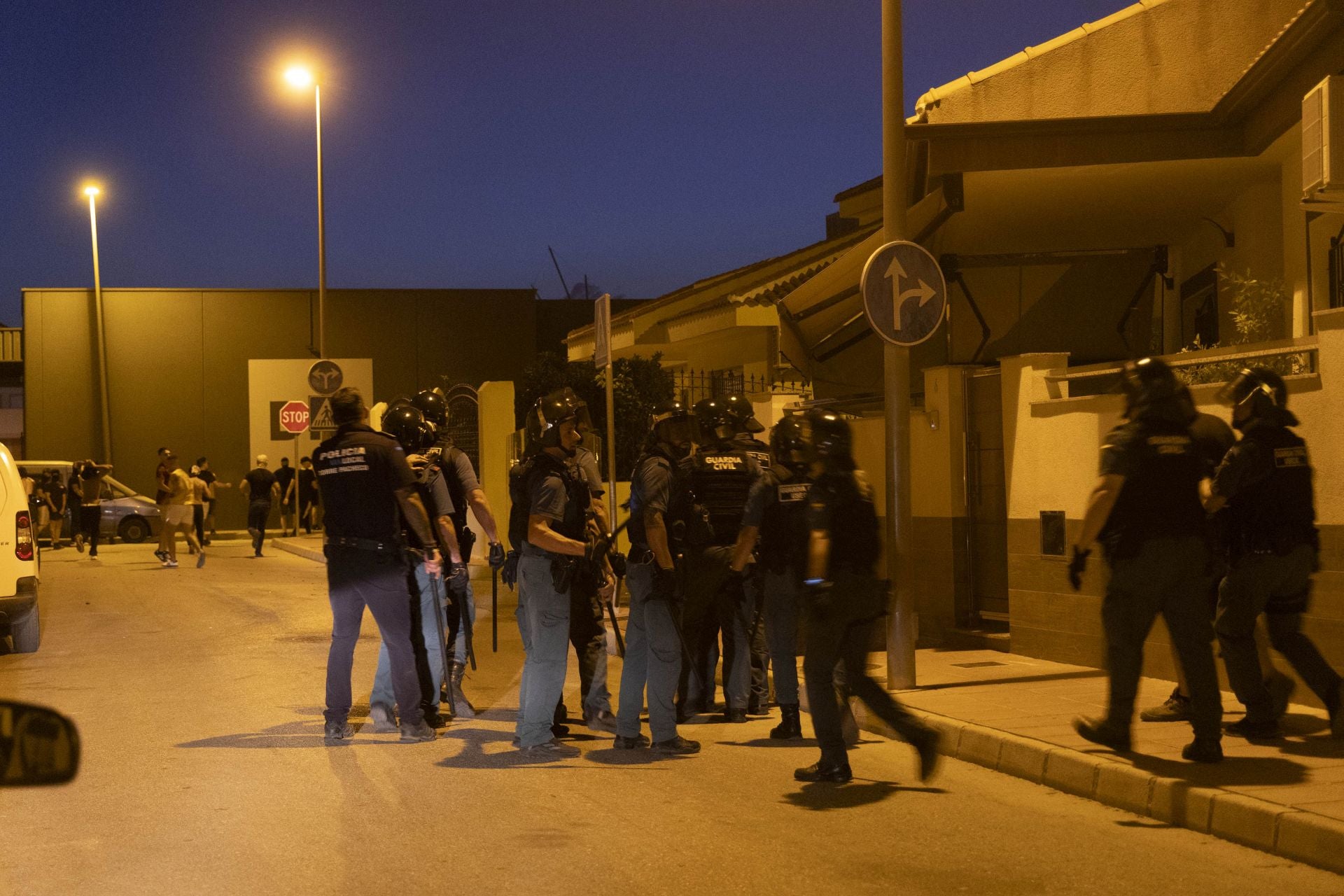 Los disturbios del sábado en Torre Pacheco, en imágenes