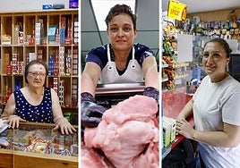 Carmen Gómez (Ricote), Juana López (Pliego) y Joaquina Vicente (Albudeite).