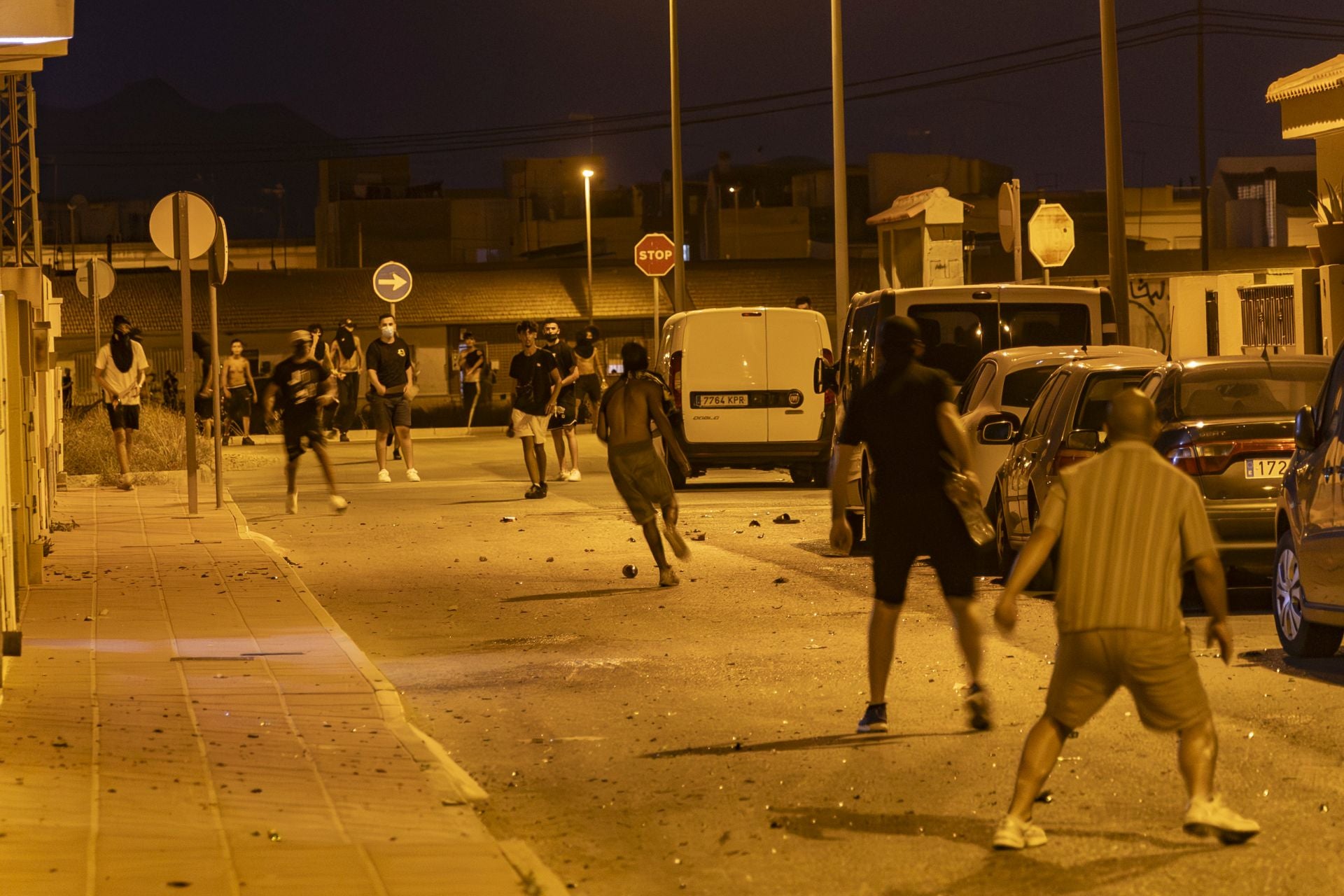 Los disturbios del sábado en Torre Pacheco, en imágenes