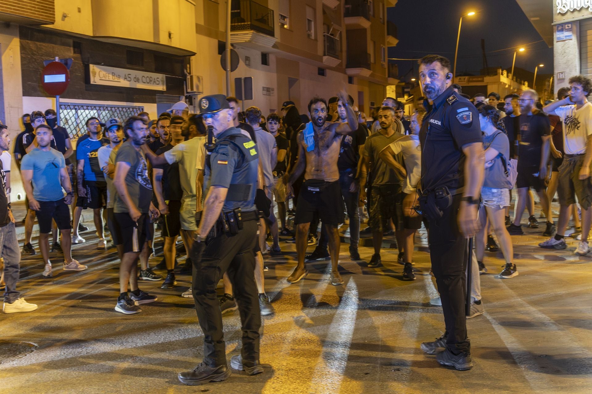 Los disturbios del sábado en Torre Pacheco, en imágenes