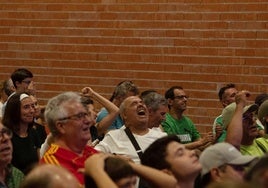 Las imágenes de cómo se vivió la final de Wimbledon en El Palmar