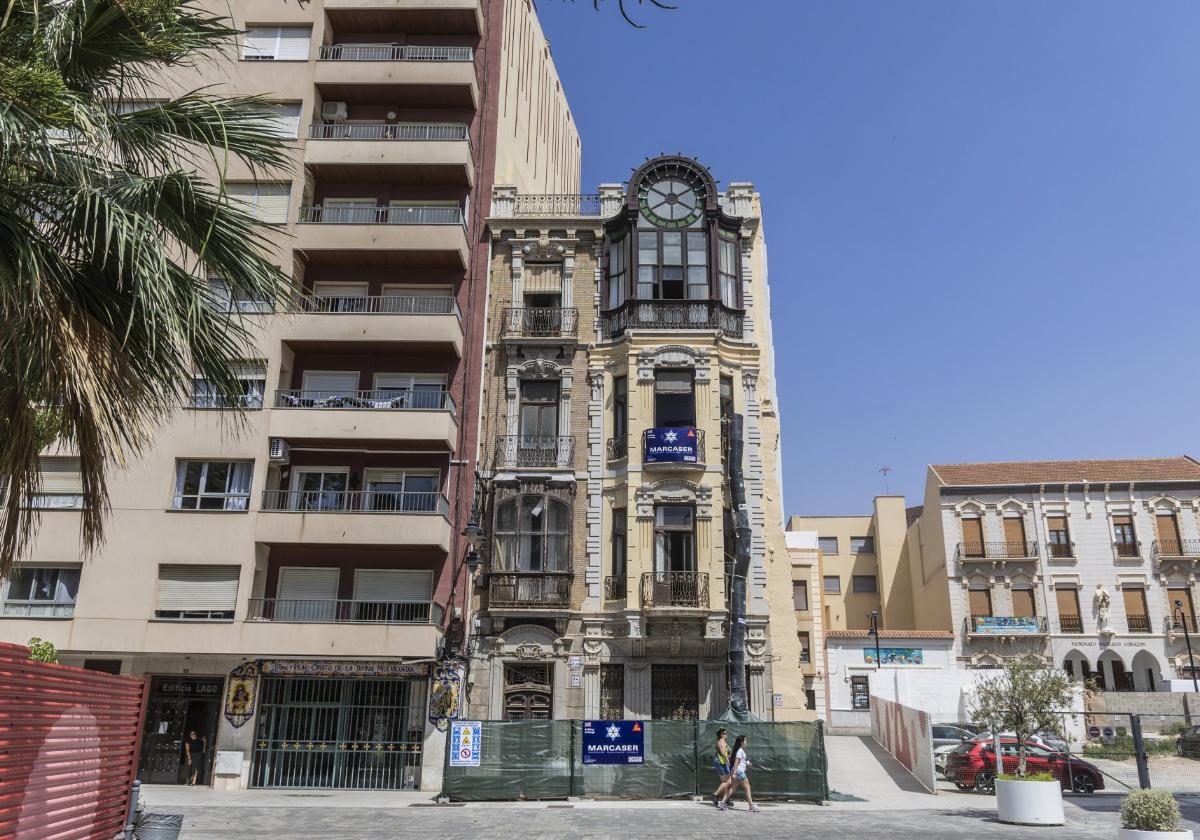 La casa de Celestino Martínez, ya inmersa en las obras.