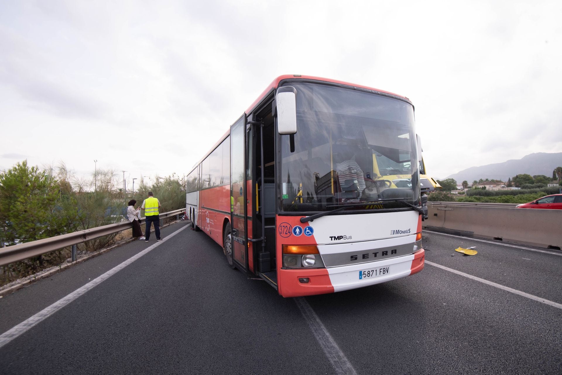 Las imágenes del accidente en la autovía A-30 a la altura de Murcia