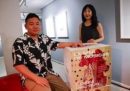 Kim Ho-Yeon y Bae Suah, este lunes, en Cartagena.