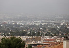 Polvo sahariano en la Región de Murcia, en una imagen de archivo.