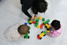 Imagen de archivo de un aula de niños de 2 años.