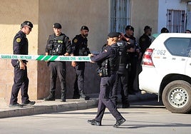 Efectivos de la Guardia Civil, esta semana, en Torre Pacheco.