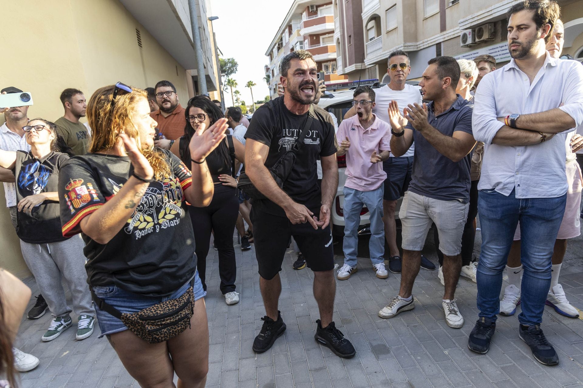 Grupos ultras devuelven la tensión a Torre Pacheco este martes con una protesta a medio gas