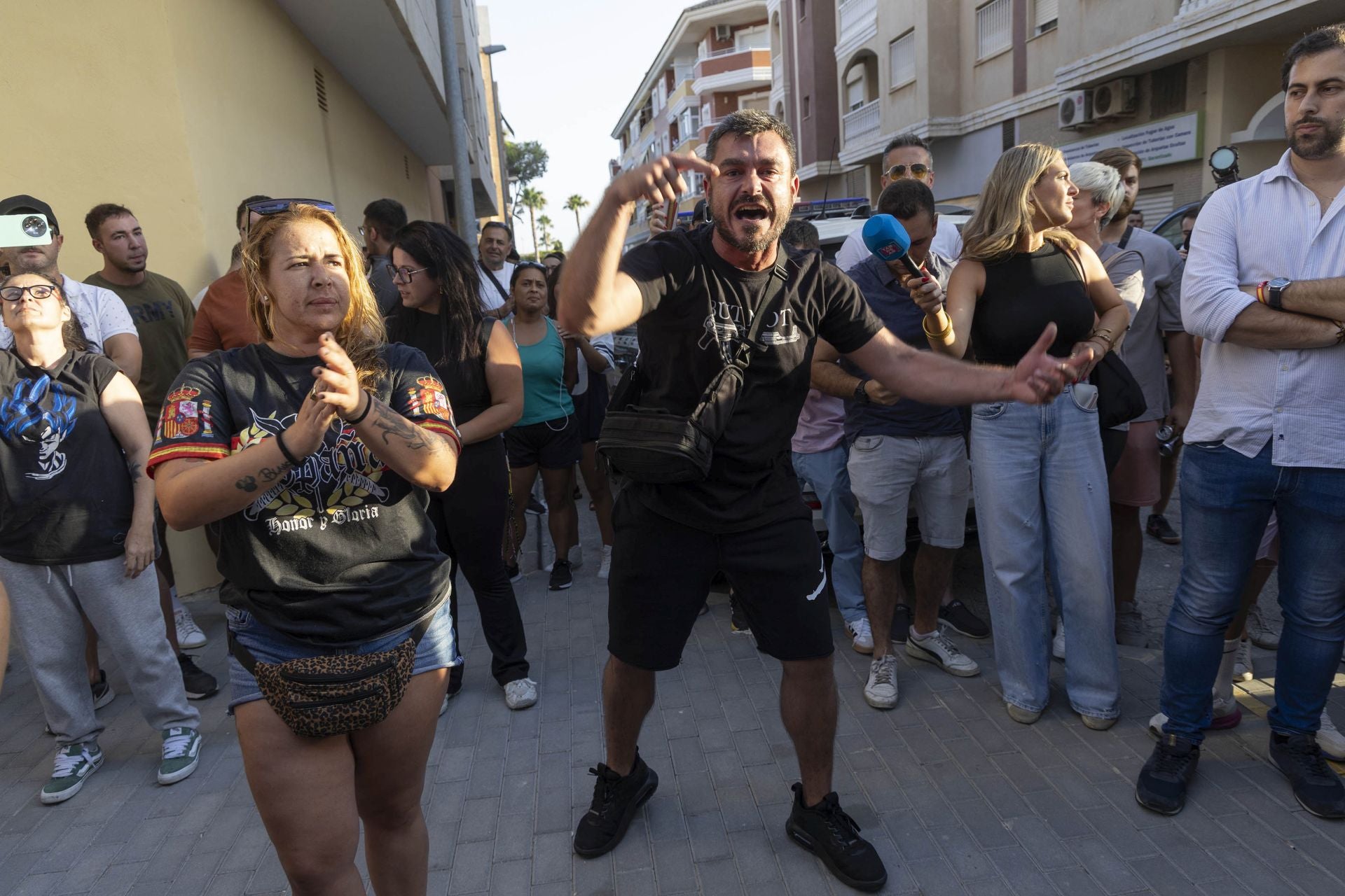 Grupos ultras devuelven la tensión a Torre Pacheco este martes con una protesta a medio gas