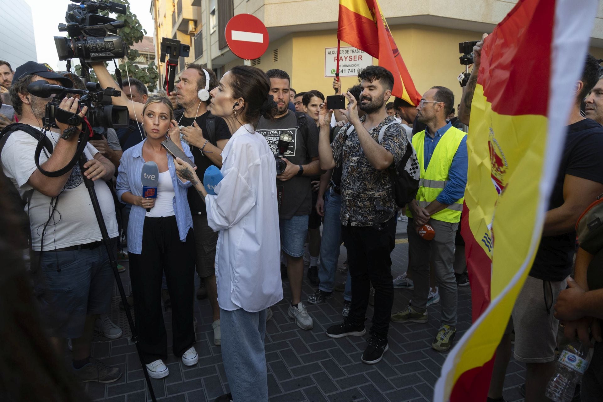 Grupos ultras devuelven la tensión a Torre Pacheco este martes con una protesta a medio gas