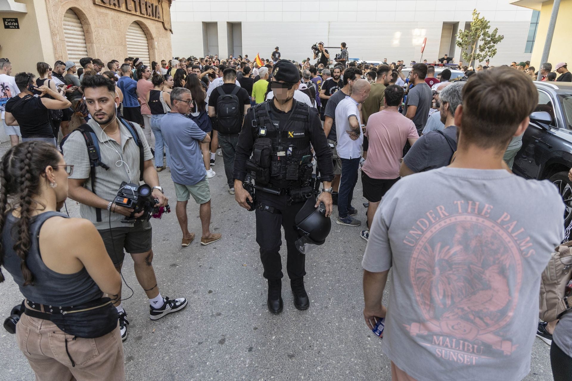 Grupos ultras devuelven la tensión a Torre Pacheco este martes con una protesta a medio gas