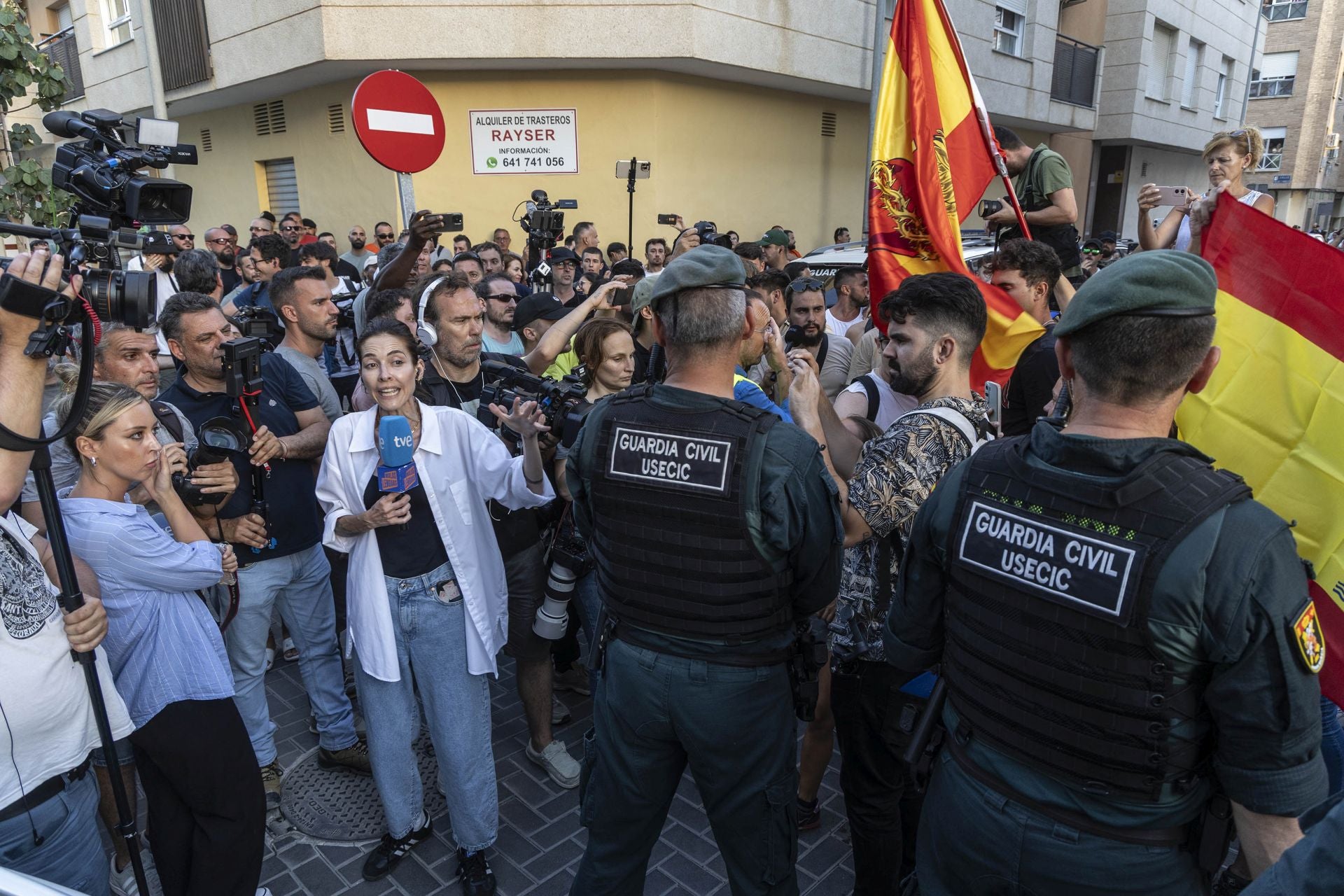 Grupos ultras devuelven la tensión a Torre Pacheco este martes con una protesta a medio gas