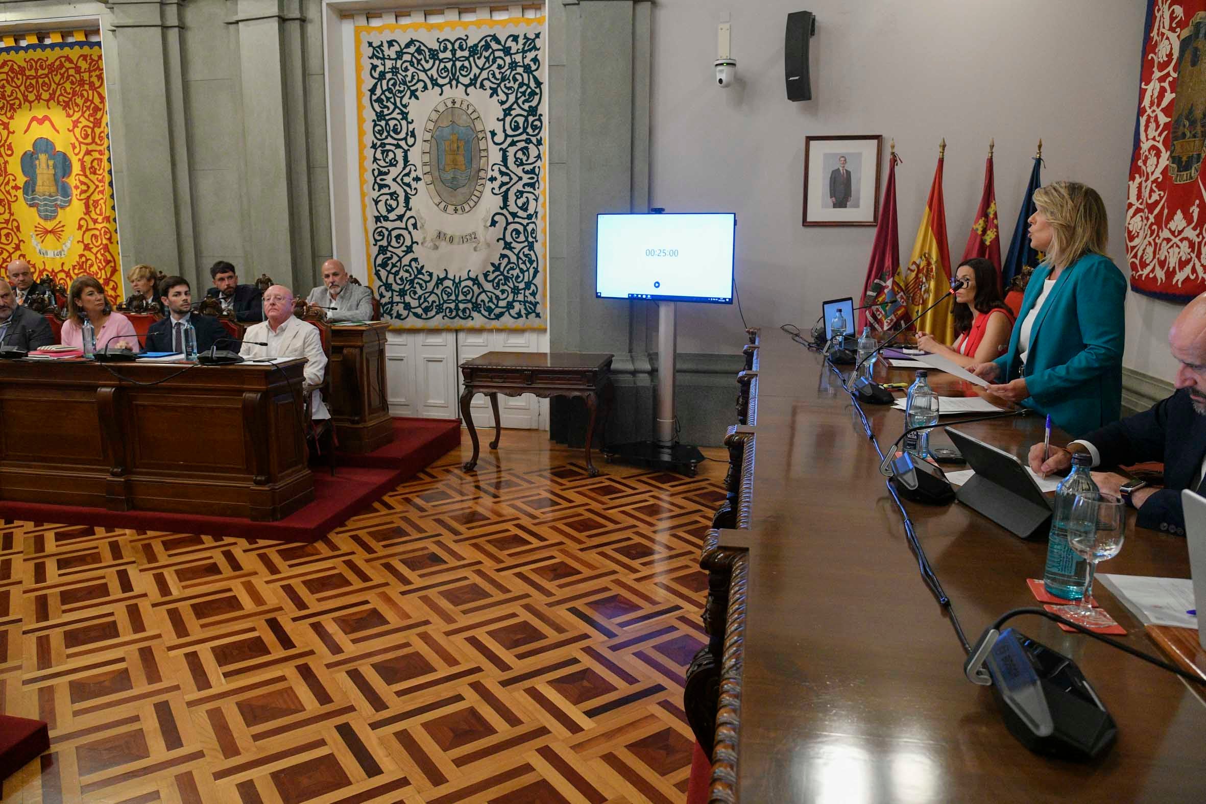 El pleno del Ayuntamiento de Cartagena este jueves, en imágenes