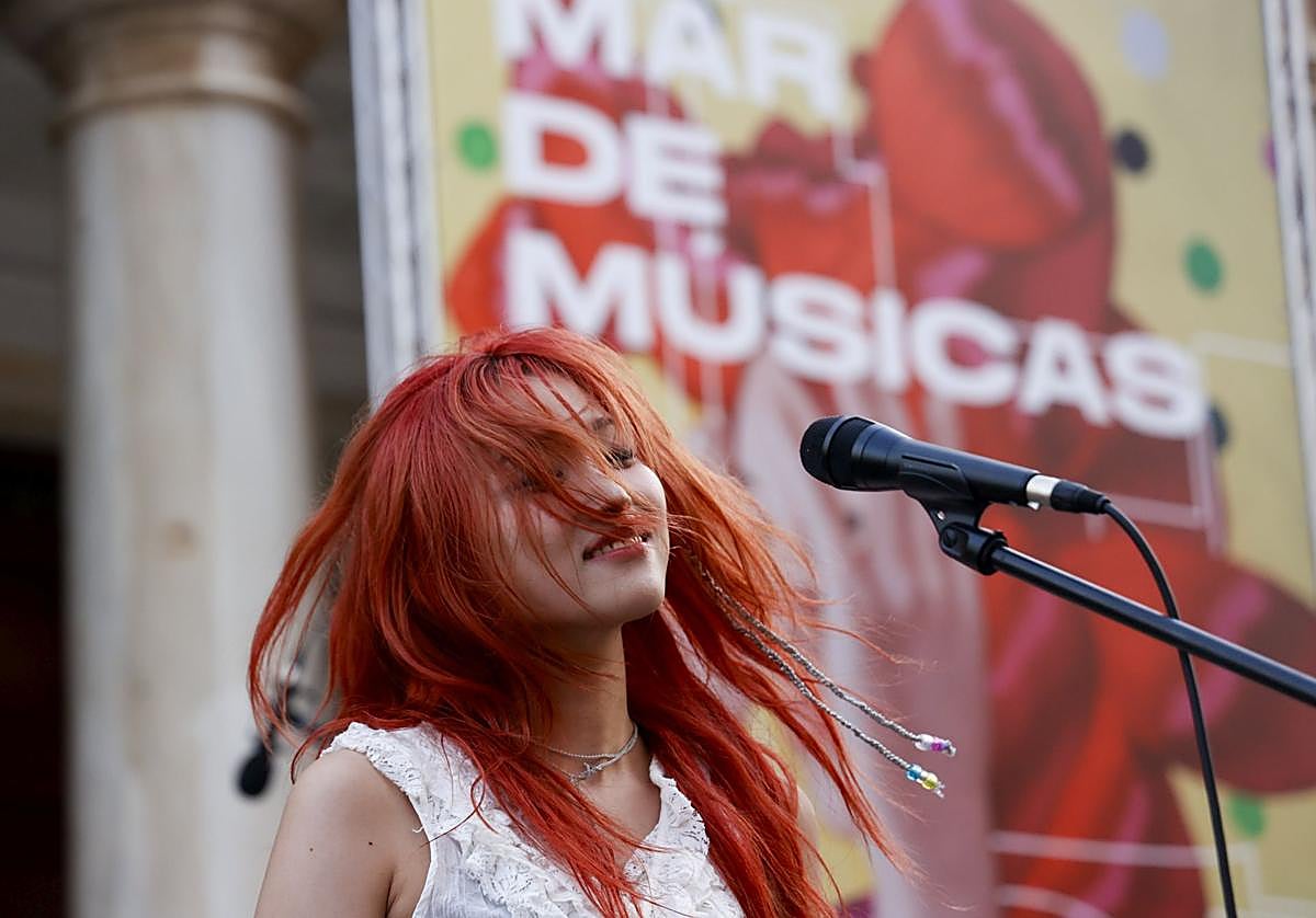 Leenalchi, este viernes, en Cartagena.