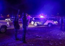 Agentes de la Guardia Civil, esta semana durante su despliegue para evitar incidentes en Torre Pacheco.