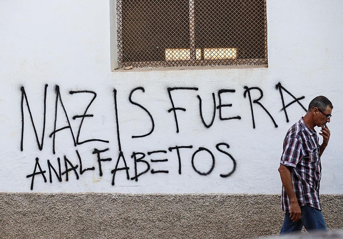 Pintada en Torre Pacheco.