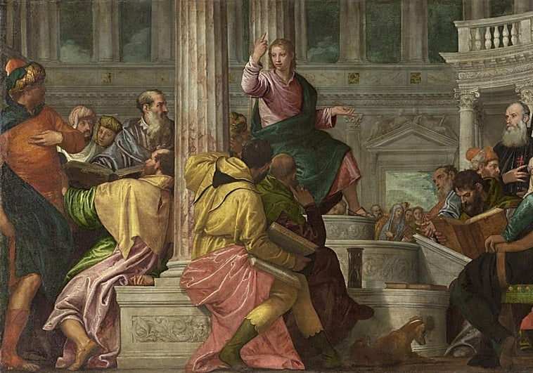 La disputa con los doctores en el Templo, de Paolo Veronese