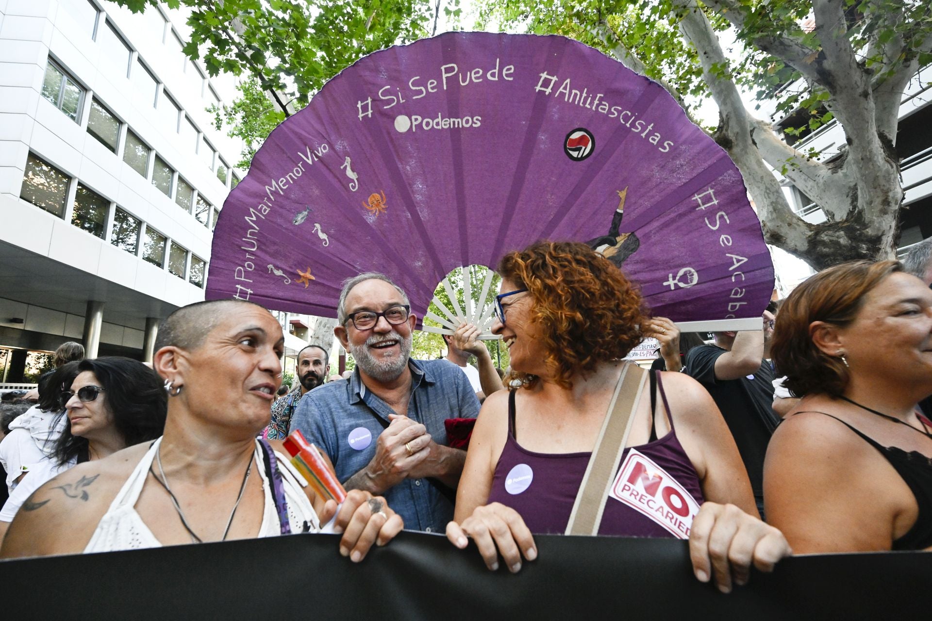 En imágenes, la protesta contra el racismo celebrada en Murcia