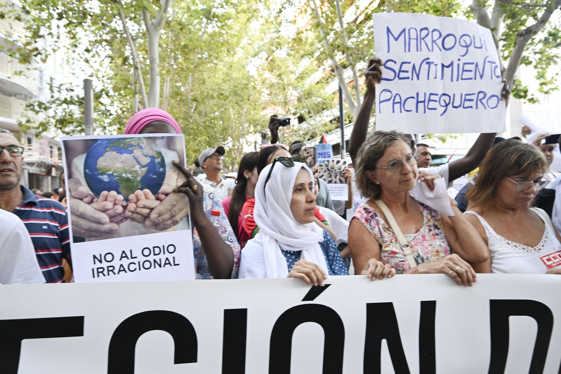 En imágenes, la protesta contra el racismo celebrada en Murcia