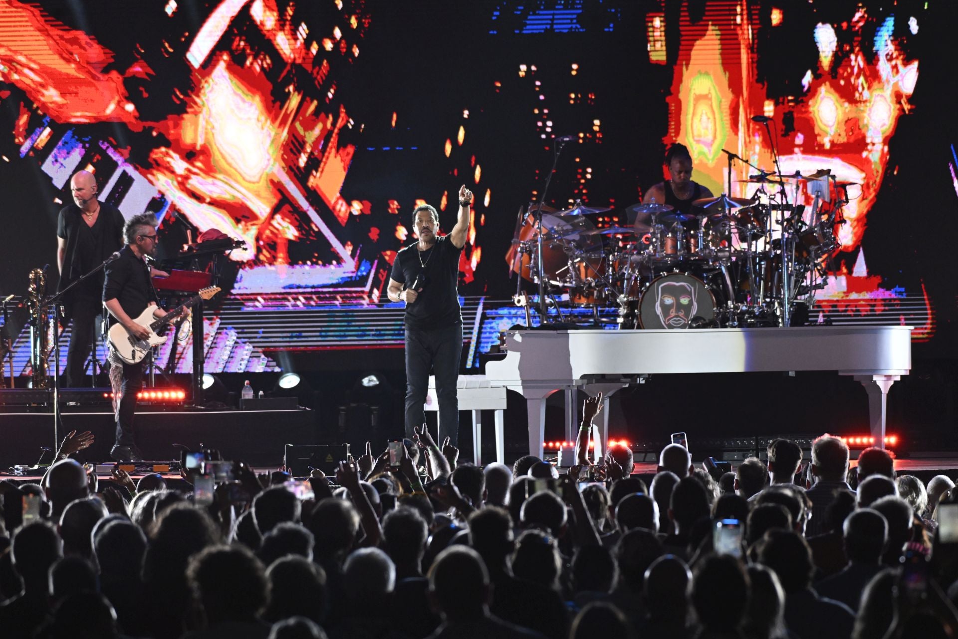 Concierto de Lionel Richie en Murcia, en imágenes