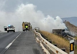El accidente en la autovía A-30, en Molina de Segura.