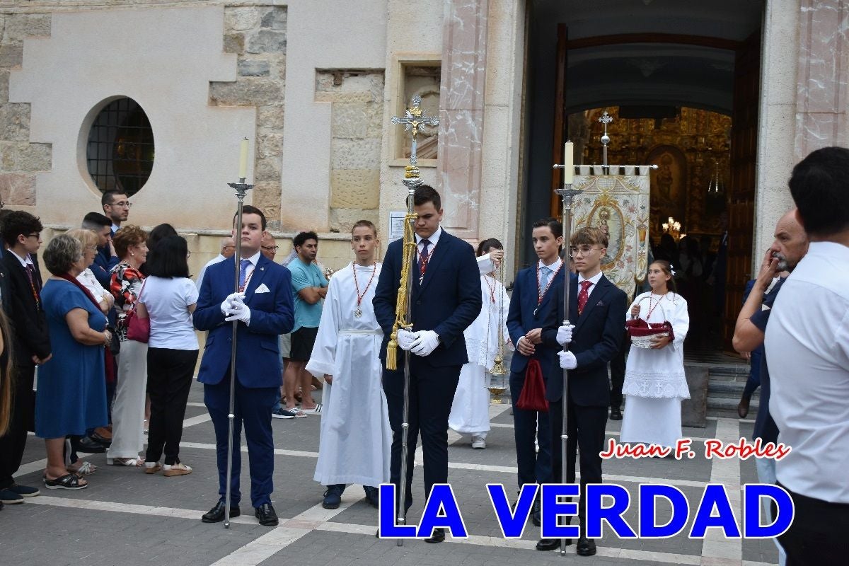 Imágenes del traslado de la Virgen de las Maravillas para abrir el Año Jubilar en Cehegín