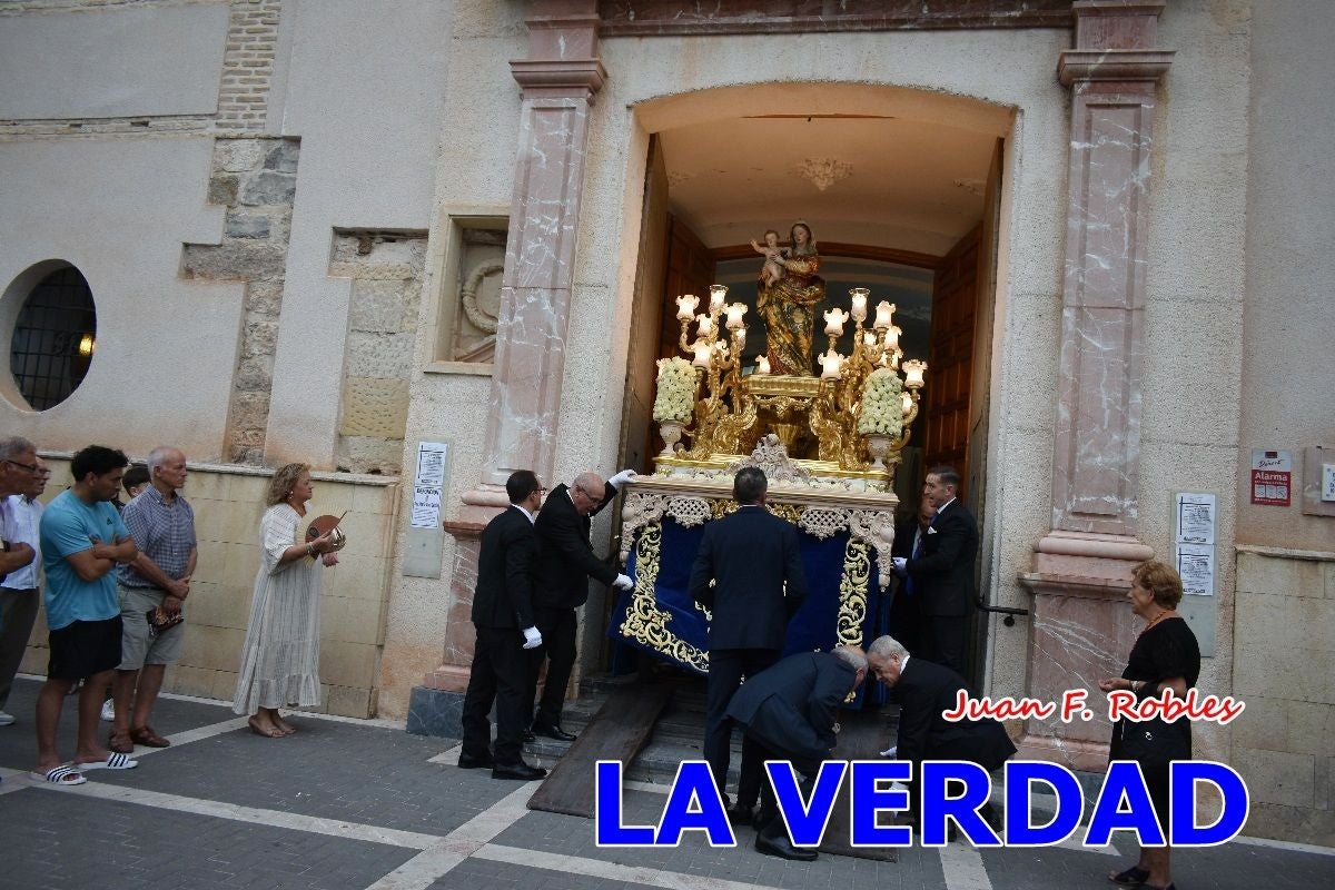 Imágenes del traslado de la Virgen de las Maravillas para abrir el Año Jubilar en Cehegín