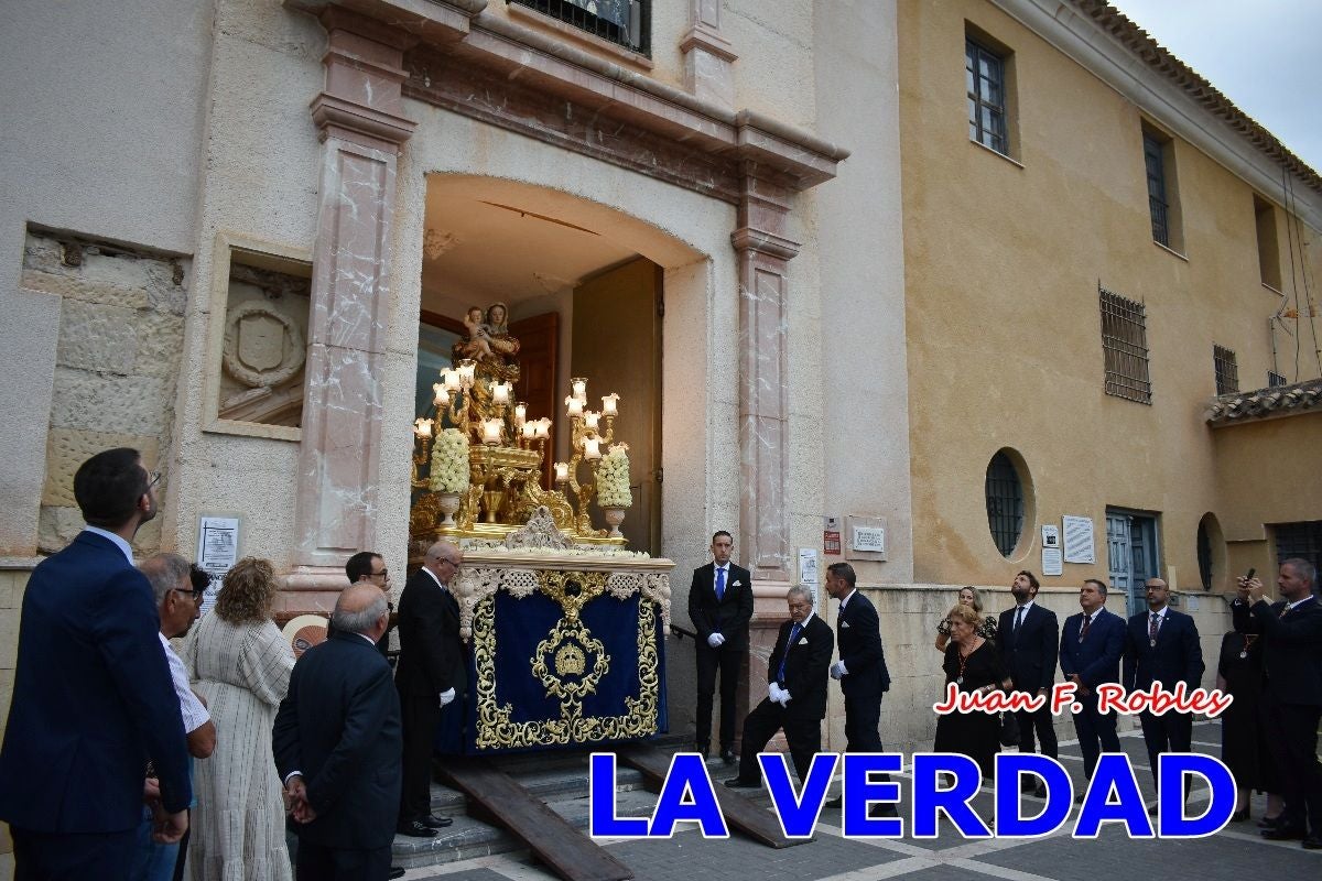 Imágenes del traslado de la Virgen de las Maravillas para abrir el Año Jubilar en Cehegín