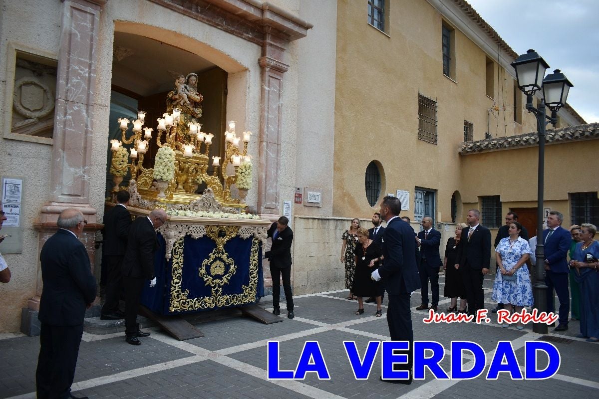 Imágenes del traslado de la Virgen de las Maravillas para abrir el Año Jubilar en Cehegín