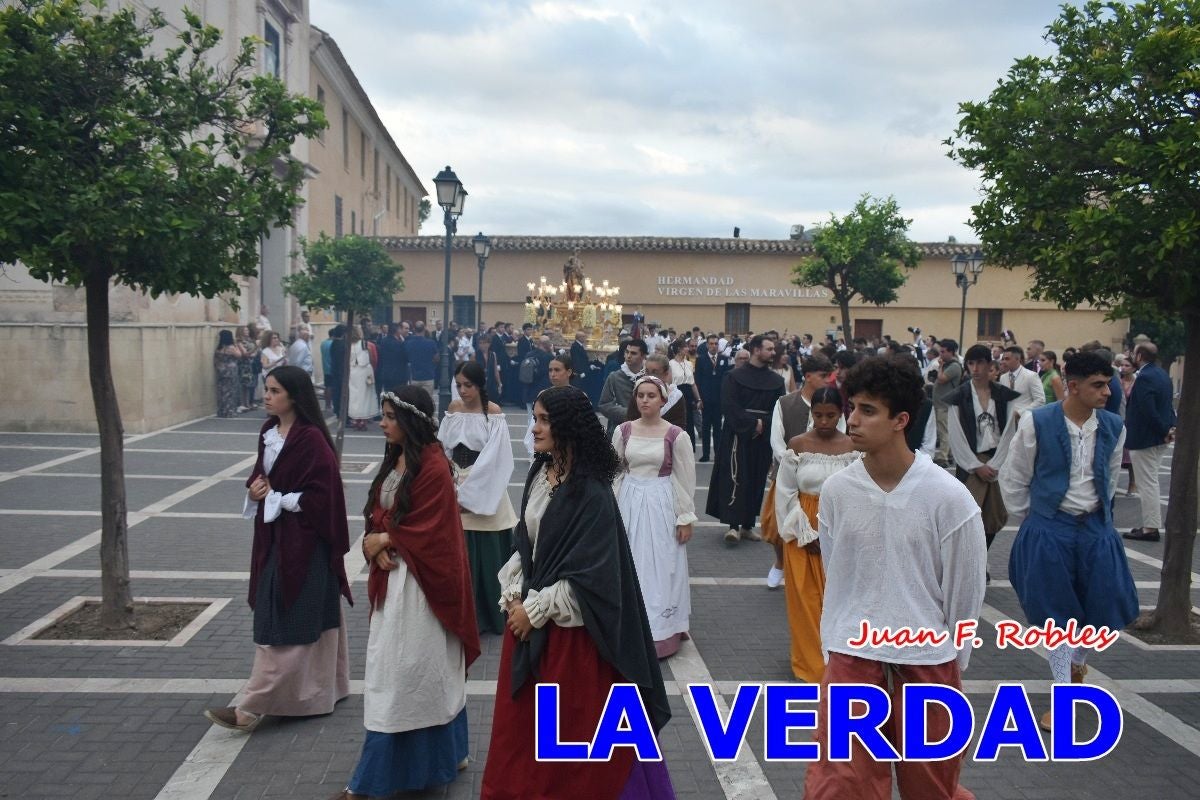 Imágenes del traslado de la Virgen de las Maravillas para abrir el Año Jubilar en Cehegín