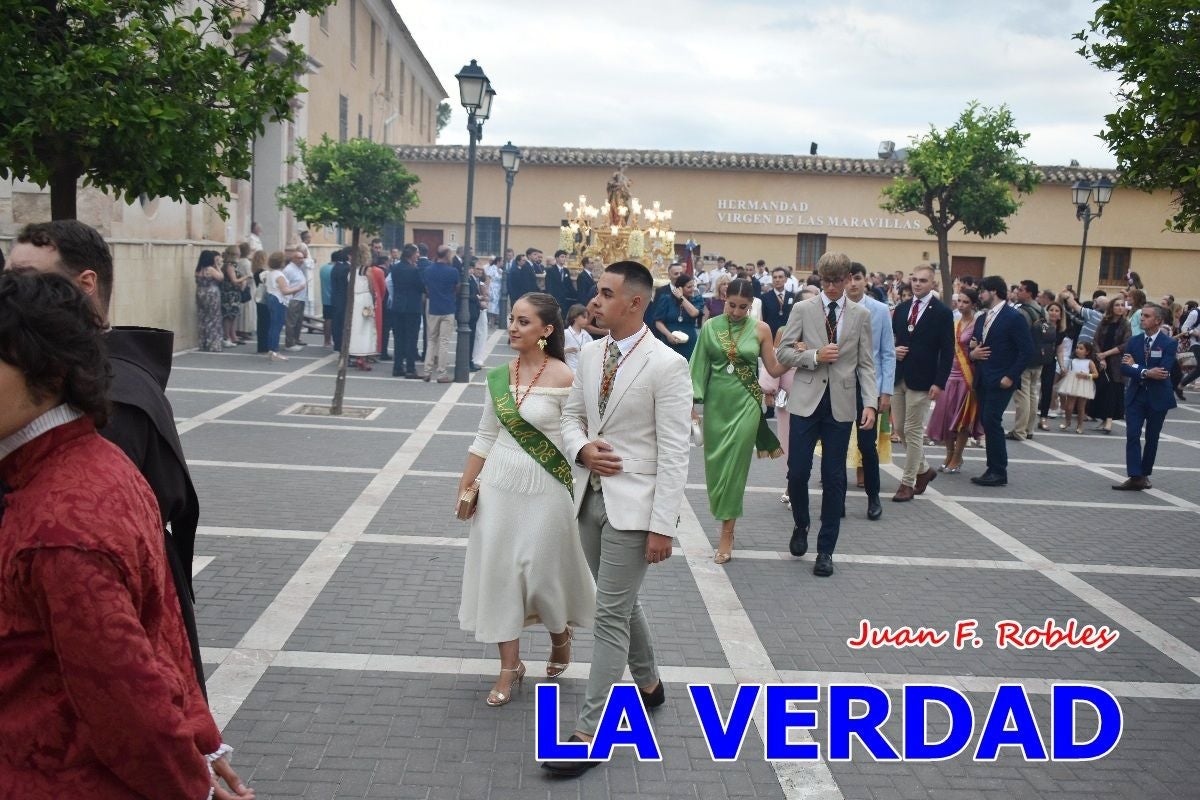 Imágenes del traslado de la Virgen de las Maravillas para abrir el Año Jubilar en Cehegín