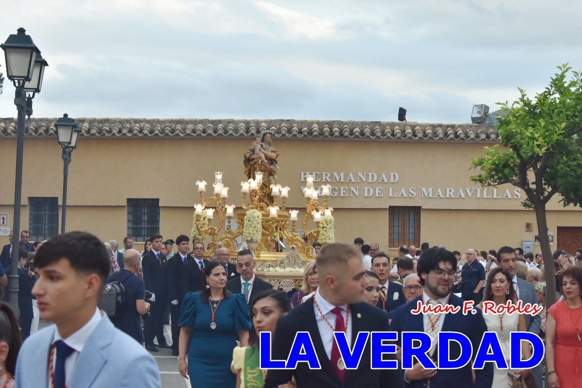 Imágenes del traslado de la Virgen de las Maravillas para abrir el Año Jubilar en Cehegín
