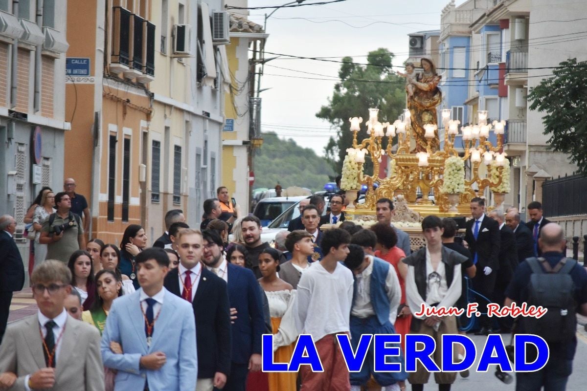 Imágenes del traslado de la Virgen de las Maravillas para abrir el Año Jubilar en Cehegín