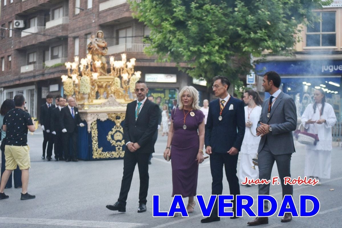 Imágenes del traslado de la Virgen de las Maravillas para abrir el Año Jubilar en Cehegín