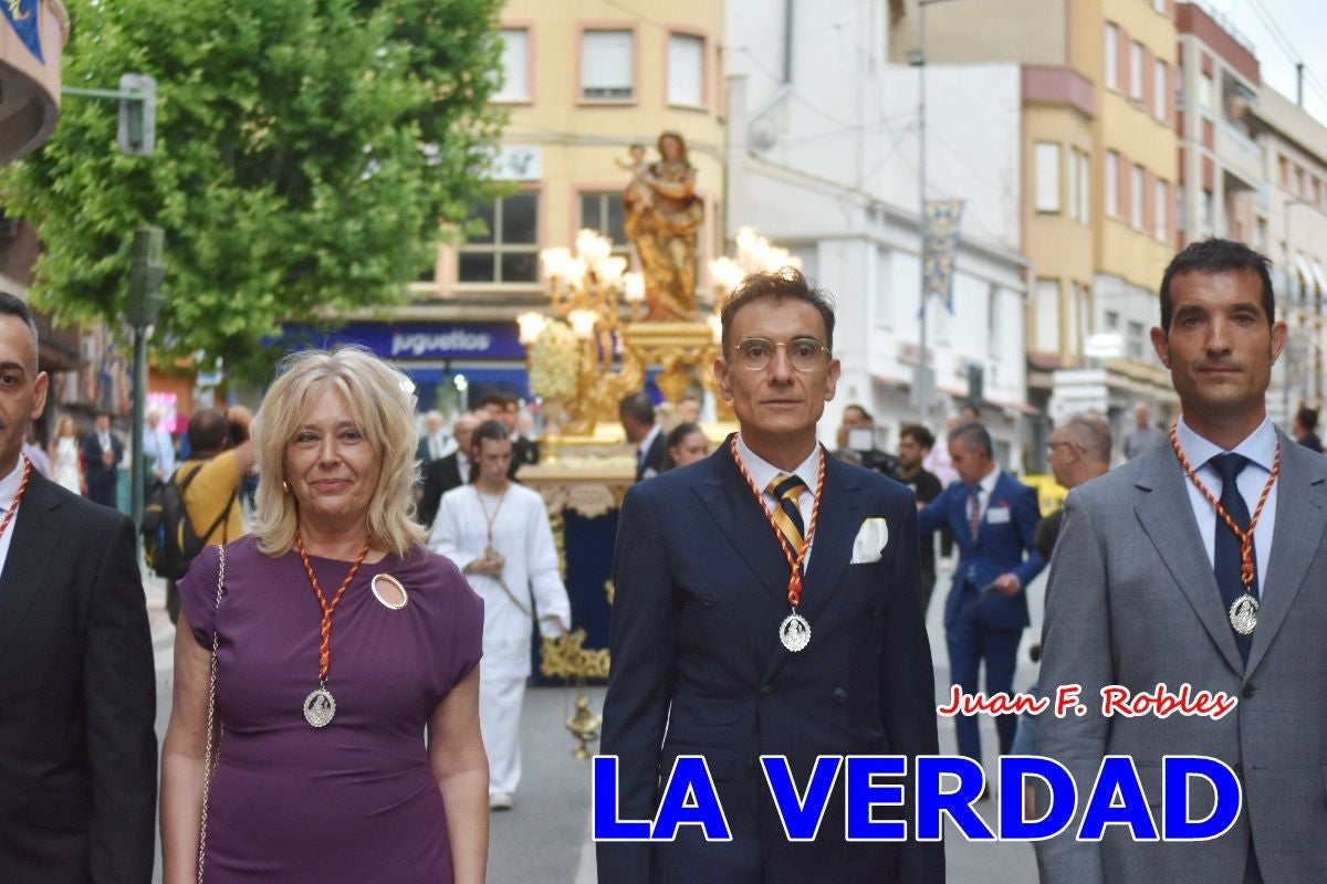 Imágenes del traslado de la Virgen de las Maravillas para abrir el Año Jubilar en Cehegín