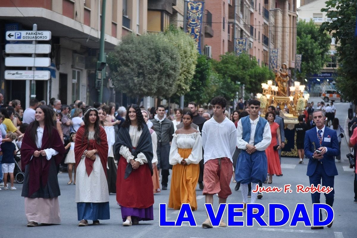 Imágenes del traslado de la Virgen de las Maravillas para abrir el Año Jubilar en Cehegín