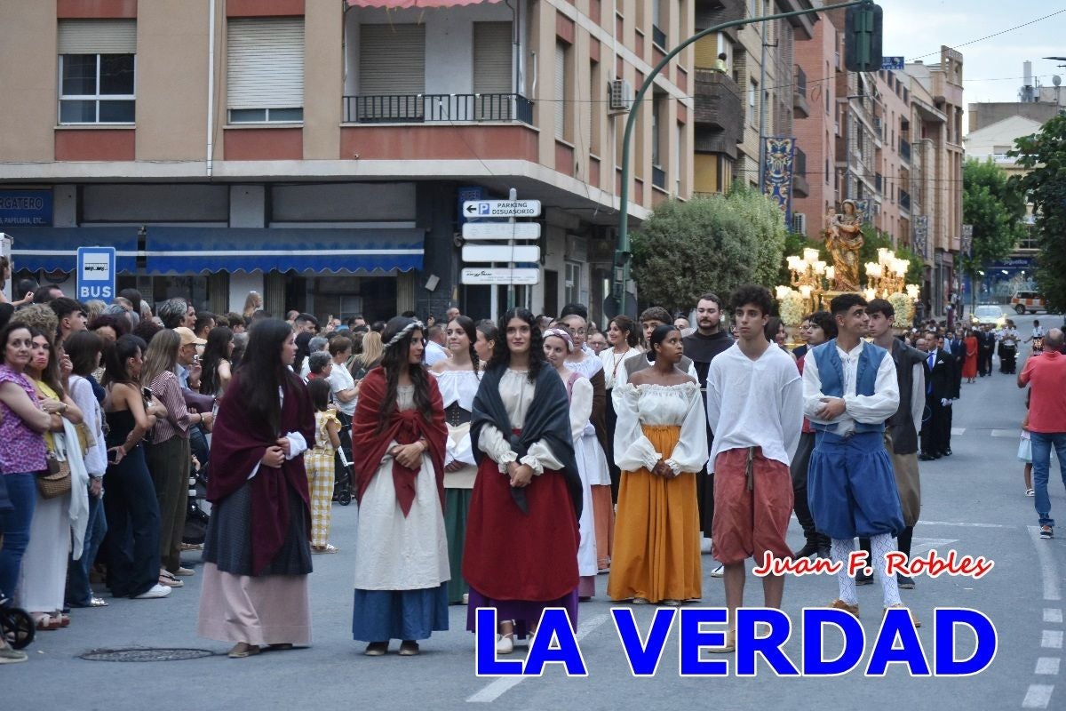 Imágenes del traslado de la Virgen de las Maravillas para abrir el Año Jubilar en Cehegín