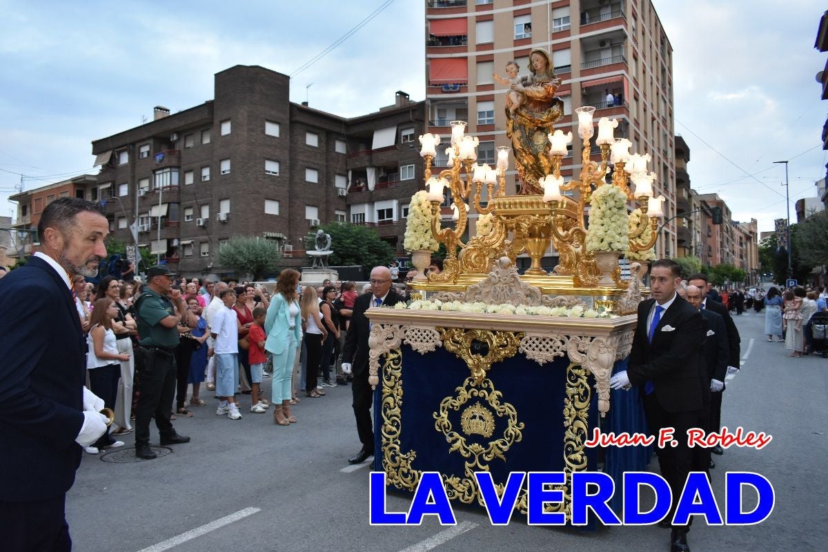 Imágenes del traslado de la Virgen de las Maravillas para abrir el Año Jubilar en Cehegín