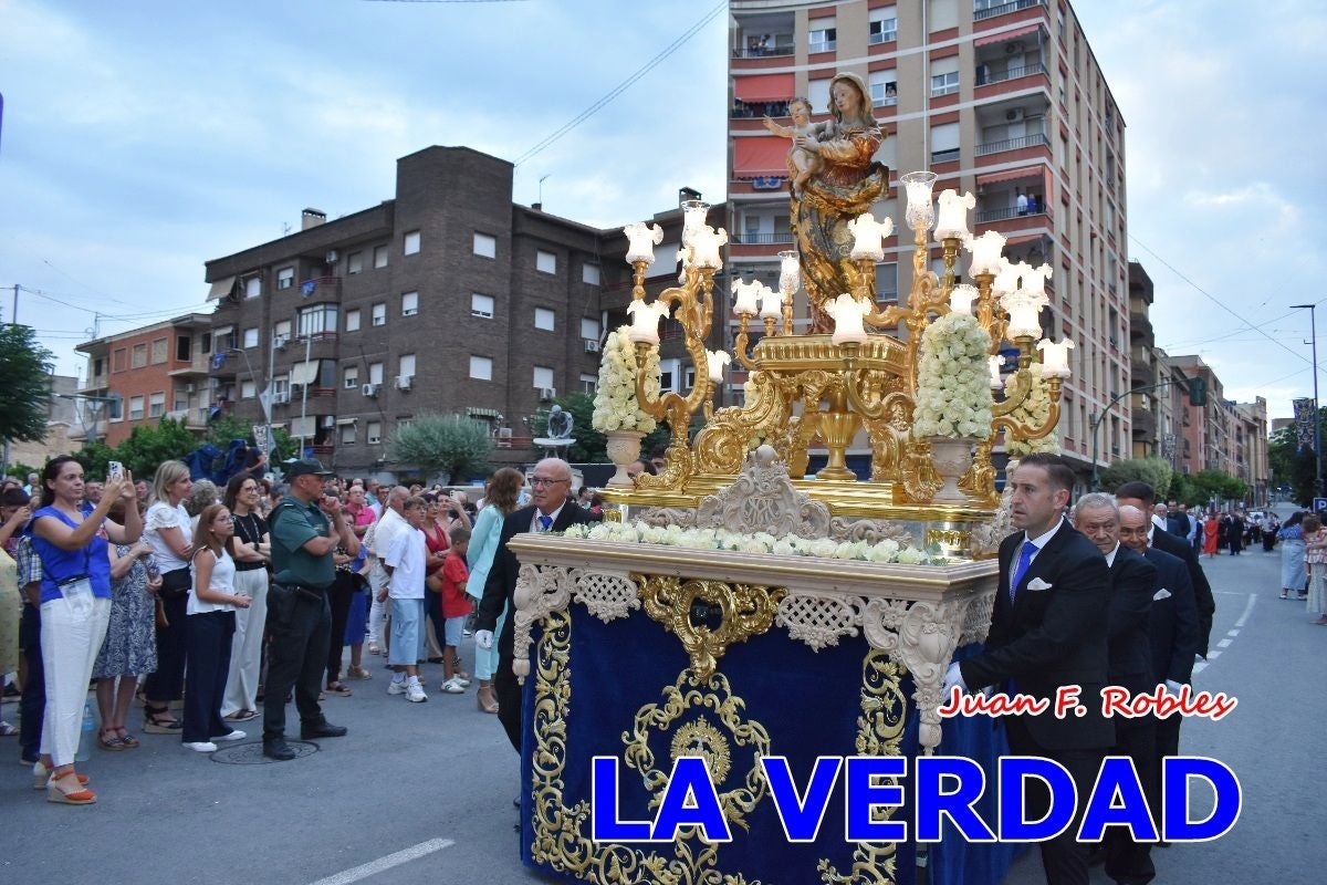 Imágenes del traslado de la Virgen de las Maravillas para abrir el Año Jubilar en Cehegín