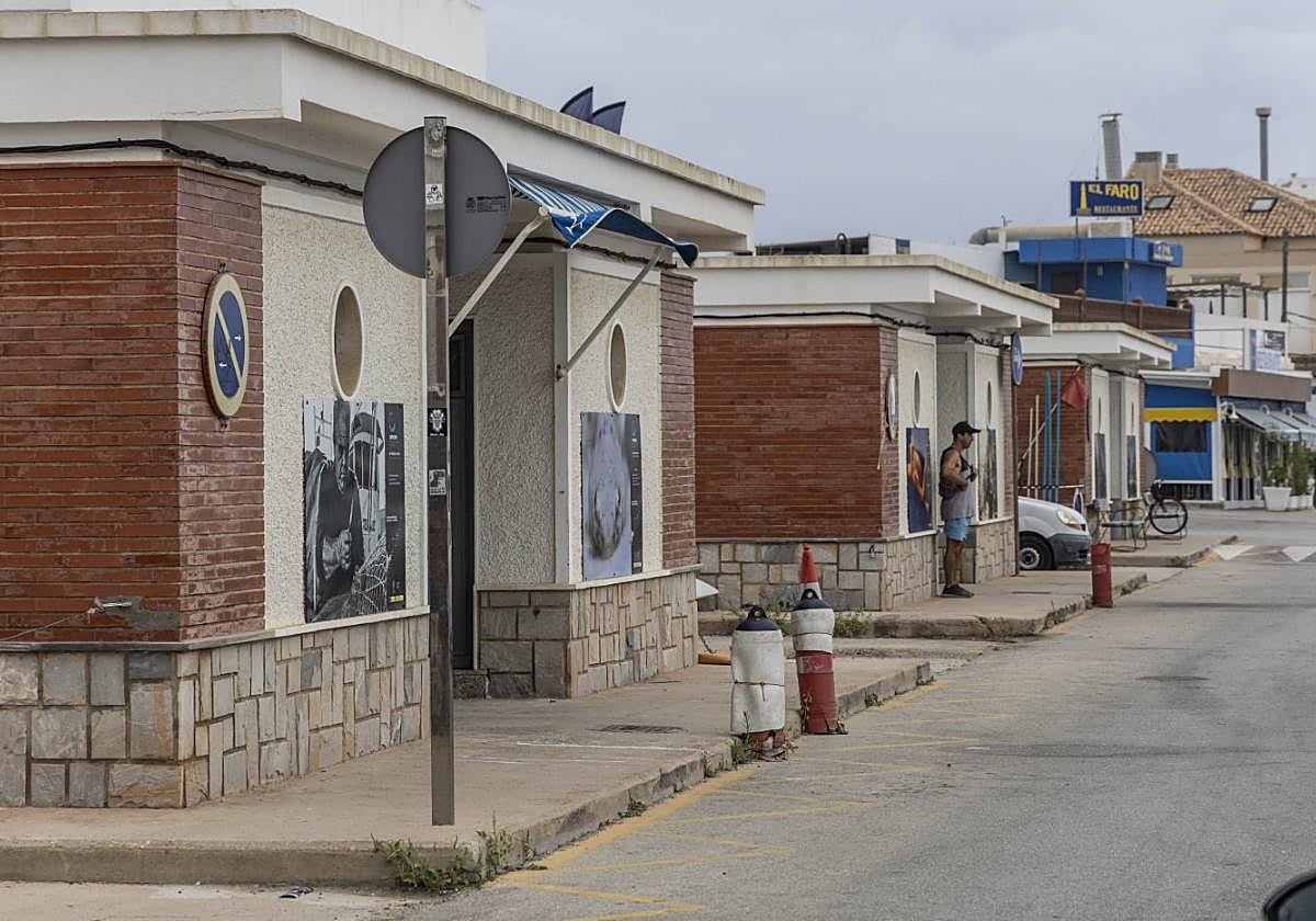 Casetas de la cofradía de pescadores en Cabo de Palos.
