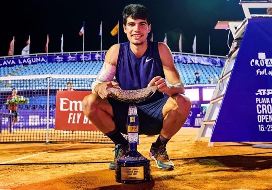 Con su primer título, el 27 de julio de 2021 en Umag.